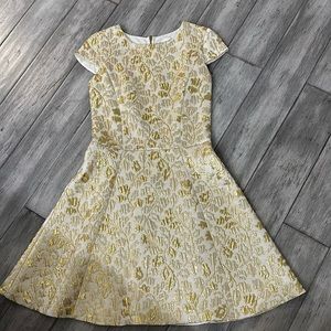 Formal David Charles gold brocade dress